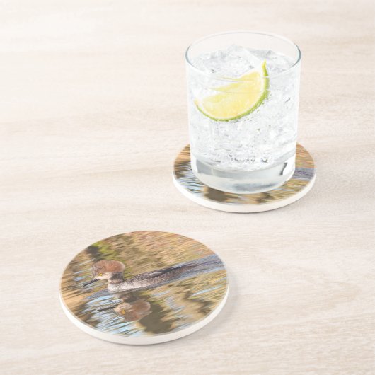 Merganser Frauen Schlemmerparadies am Luganersee Getränkeuntersetzer (Seite)