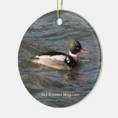 Merganser-Ornament Keramik Ornament (Links)