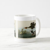 Merganser, Rotbrüste, Audubons Vögel von Amerika Kaffeetasse (VorderseiteRechts)