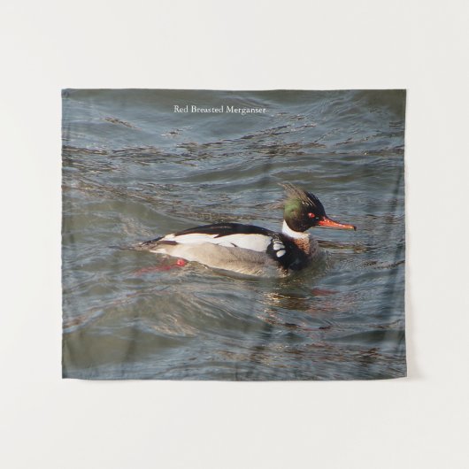 Merganser-Tapisserie Wandteppich (Vorderseite (Horizontal))