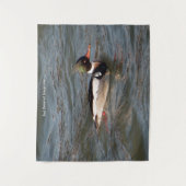 Merganser-Tapisserie Wandteppich (Vorderseite)