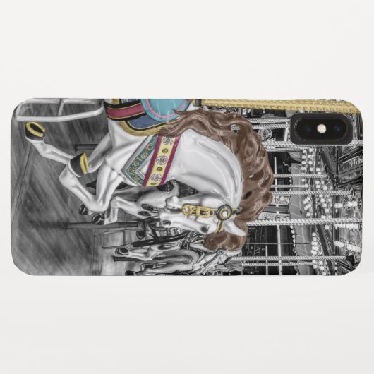 Mergo Round Carousel Case-Mate iPhone Hülle (Rückseite (Horizontal))