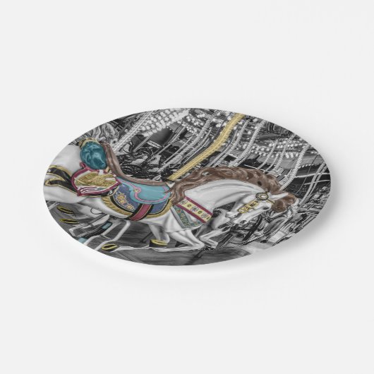 Mergo Round Carousel Pappteller (Schrägansicht)