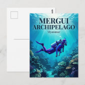 Mergui-Archipel Myanmar Postkarte (Vorne/Hinten)