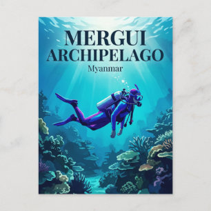 Mergui-Archipel Myanmar Postkarte
