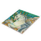 MERHORSE & WHITE OCTOPUS, FANTASY UNICORNHORSE FLIESE (Seite)