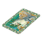 MERHORSE & WHITE OCTOPUS, FANTASY UNICORNHORSE MAGNET (Linke Seite)