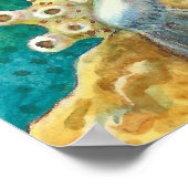 MERHORSE & WHITE OCTOPUS, FANTASY UNICORNHORSE POSTER (Ecke)