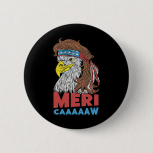 Meri-caaaaaw - Adler-Mullet 4. Juli USA Amerikanis Button