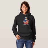 Meri-Caw Cool Bald Adler Patriotic 4. Juli Männer Hoodie (Vorne ganz)