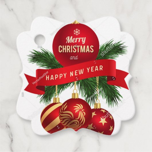 Meri Christmas Geschenkanhänger (Vorderseite)