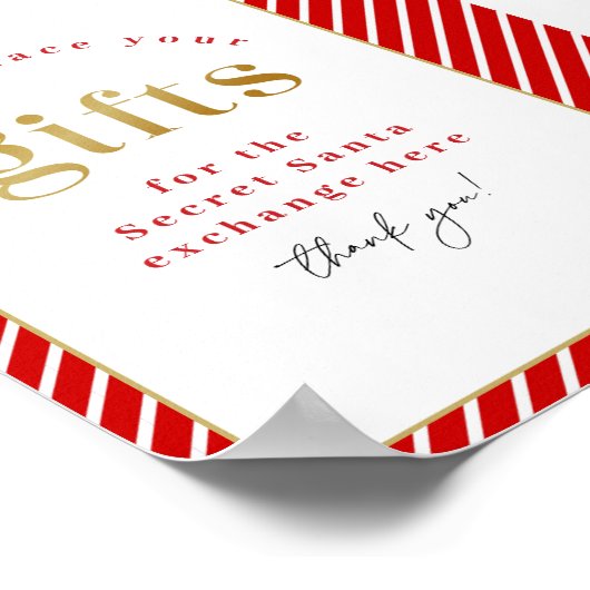 MERI Christmas Party Secret Santa Gift Exchange Poster (Ecke)