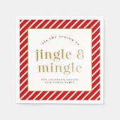 MERI Festive Holiday Jingle Mingle Weihnachts-Part Serviette (Vorderseite)