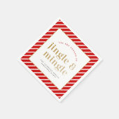 MERI Festive Holiday Jingle Mingle Weihnachts-Part Serviette (Ecke)