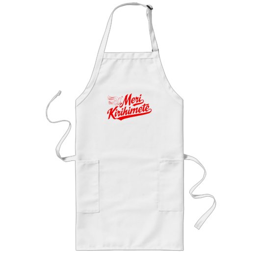 Meri Kirihimete Lange Schürze (Vorne)