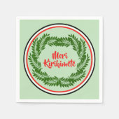 Meri Kirihimete Maori Frohe Weihnachtscocktail Serviette (Vorderseite)