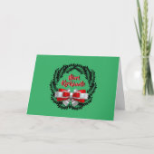 Meri Kirihimete Maori Frory Weihnachtsgrüßen Karte (Vorderseite)