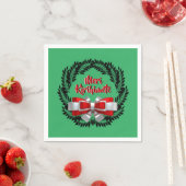 Meri Kirihimete Maori für fröhlichen Weihnachtscoc Serviette (Beispiel)