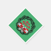 Meri Kirihimete Maori für fröhlichen Weihnachtscoc Serviette (Ecke)