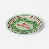 Meri Kirihimete Maori Merry Christmas 7" Pappteller (Schrägansicht)