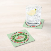 Meri Kirihimete Maori Merry Christmas Rechteckiger Pappuntersetzer (Vor Ort)