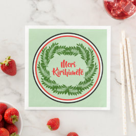 Meri Kirihimete Maori Merry Christmas Serviette