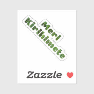 Meri Kirihimete Māori Merry Xmas Neuseeland Aufkleber