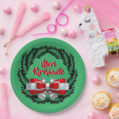Meri Kirihimete Maori zu frohen Weihnachten 9" Pappteller (Party)