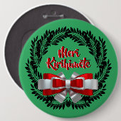 Meri Kirihimete Maori zu frohen Weihnachten Button (Vorne & Hinten)