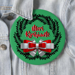 Meri Kirihimete Maori zu frohen Weihnachten Button