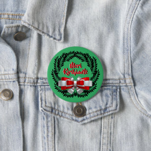 Meri Kirihimete Maori zu frohen Weihnachten Button