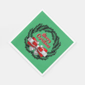 Meri Kirihimete Maori zum fröhlichen Weihnachtsfes Serviette (Ecke)