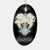 Meri Schneeflocke-Schädelverzierung Keramik Ornament (Rechts)