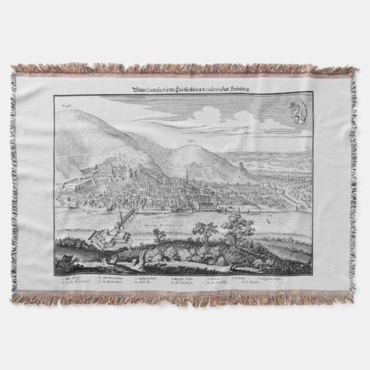 MERIAN: Heidelberg-Schloss und alte Stadt (1620) Decke (Vorderseite)