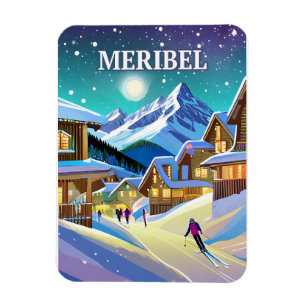 Meribel: Alpestre-Harmonie unter Winterglanz Magnet