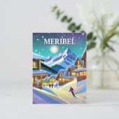 Meribel: Alpestre-Harmonie unter Winterglanz Postkarte (Stehend Vorderseite)