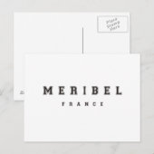 Meribel France Postkarte (Vorne/Hinten)