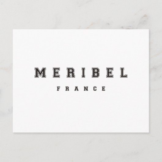 Meribel France Postkarte (Vorderseite)