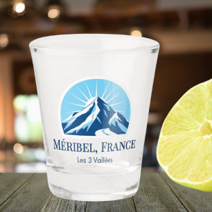 Méribel France Skigebiet Souvenir Schnapsglas
