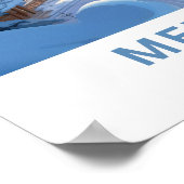 Meribel France Travel Print Poster (Ecke)