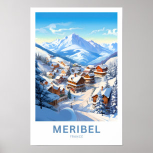 Meribel France Travel Print Poster