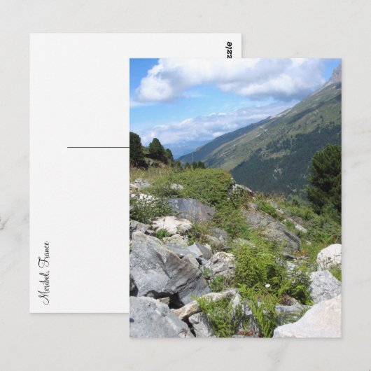 Meribel Postkarte (Vorne/Hinten)