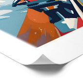 Meribel Ski Poster - Frankreich 1 (Ecke)