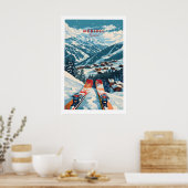 Meribel Ski Poster - Frankreich 1 (Küche)