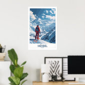 Meribel Ski Print - Frankreich 1 Poster (Heimbüro)