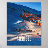 Meribel-Skistation Poster (Vorne)