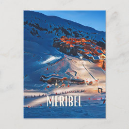 Méribel Skistation Postkarte