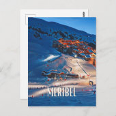Méribel Skistation Postkarte (Vorne/Hinten)