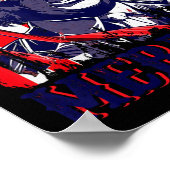 Merica 4. Juli Amerikanische Flagge Murica merica Poster (Ecke)