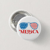 Merica 4. Juli Design-32042 Button (Vorne & Hinten)